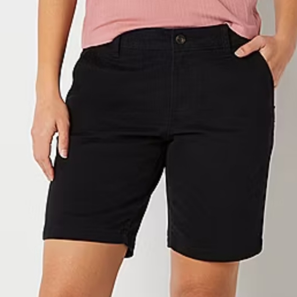 LIZ CLAIBORNE BLACK SHORTS SIZE 8 PETITE